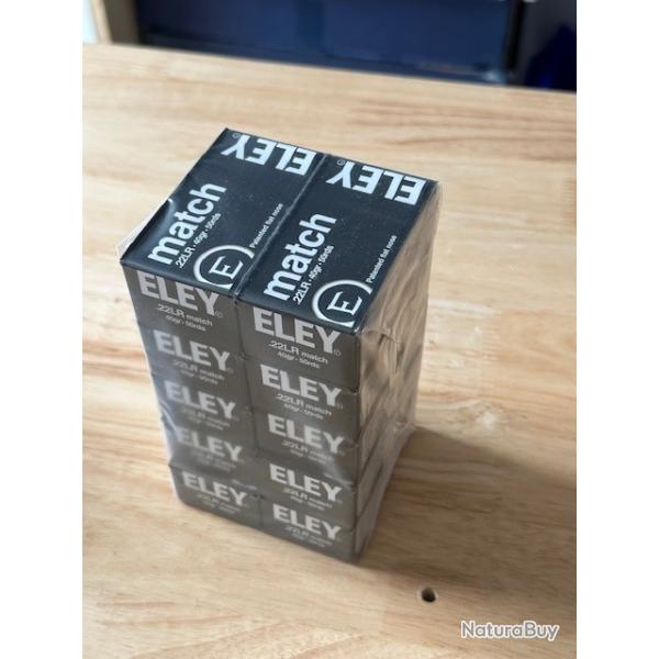 ELEY - 500 cartouches Cal .22 LR MATCH 40 grs - 22ELMA500
