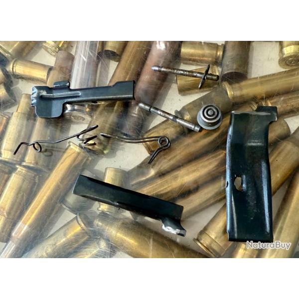 LOT ARRETOIRS DE CULASSE ET TUBE MAGASIN COMPLETS FRANCHI ARC CAL 12