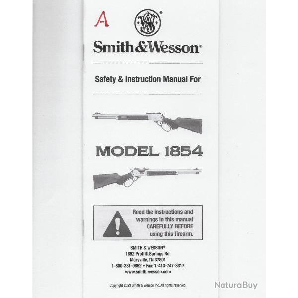 Notice Smith&Wesson 1854 - Traduction  la demande