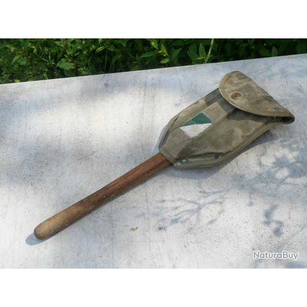 SCOUTISME rare pelle pliante �tui US ARMY dat� 1943 insigne bleu et blanc SCOUT MARIN � Caen