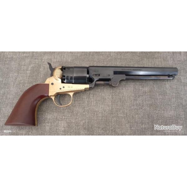 REVOLVER POUDRE NOIRE 1851 NEUF JAMAIS  TIR� CROSSE BOIS ANN�E 2022 CAL 44.vendu AVEC  50 boulets.s