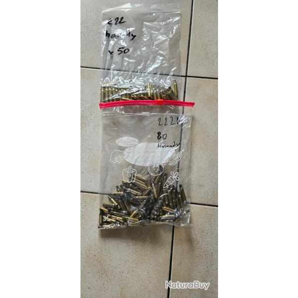 Lot douilles 222r HORNADY