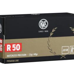 MUNITION RWS CALIBRE .22 LR R50 X50