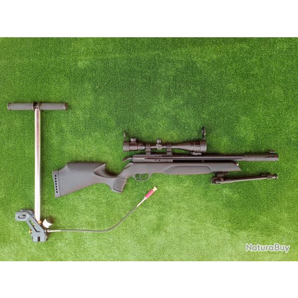 PACK ARROW ! Carabine Arrow Gamo Cal. 4,5 mm + Bomba pcp + Lunette 4-16 X 40AO + Bipied