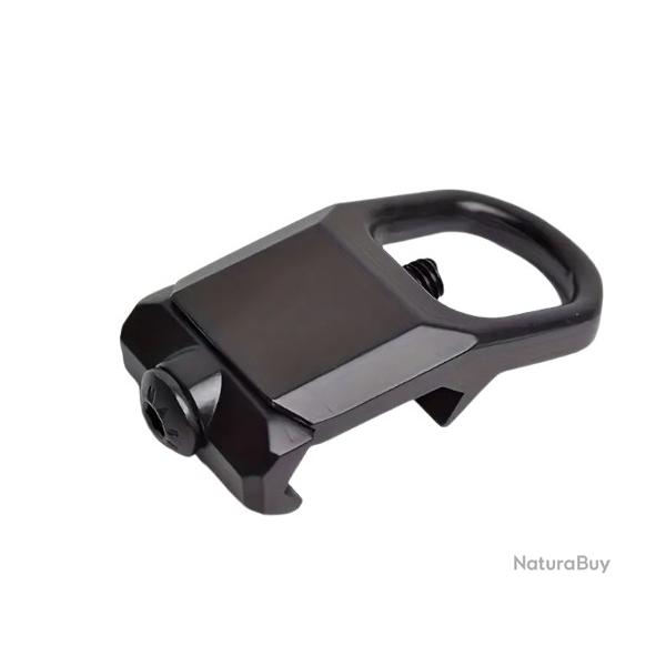 Adaptateur rail picatinny 20 mm - GBB boucle QD - Noir