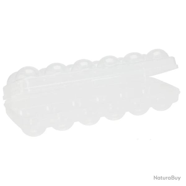 Bo�te � 12 oeufs facile � nettoyer r�utilisable 27,5x10x7,5cm