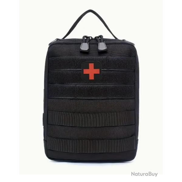 Sacoche tactique de secours - Noire - Livraison Gratuite