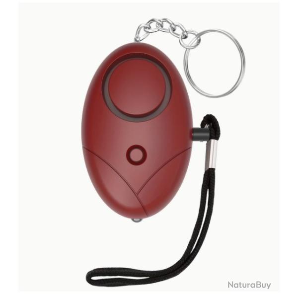 Porte clef - Alarme personnelle Anti-agresssion - Rouge