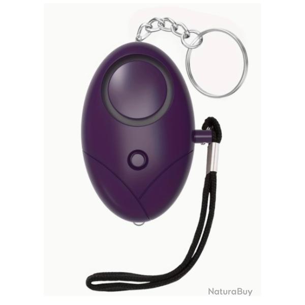 Porte clef - Alarme personnelle Anti-agresssion - Violet