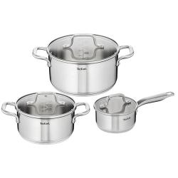 3 casseroles 3 couvercles H816S6 Infinite &Oslash; 16, 18 et 24 cm