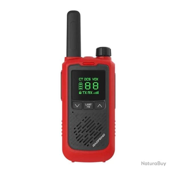 Talkie-walkie BF-T17 FRS BAOFENG longue port�e - Rouge / USB Plug