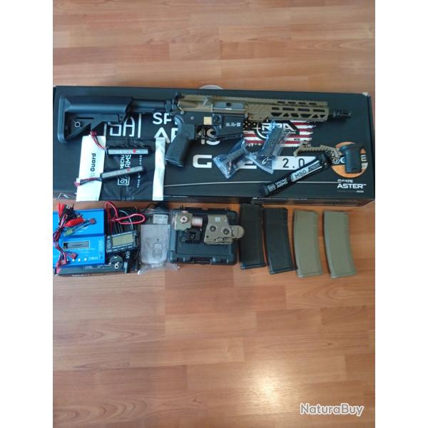 Airsoft - Specna Arms SA-E25 Edge 2.0 et accessoires - Bundle complet