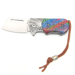 Albainox 25073 Mini Couteau Pliant Multicolore - Acier Inoxydable