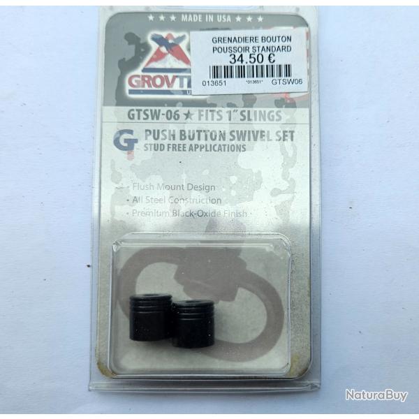 Grenadi�res bouton poussoir standard GROVTEC