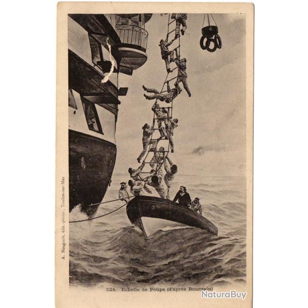CPA -Marine Militaire - �chelle de Poupe ( d'�pres Bourgain ) - N�1226