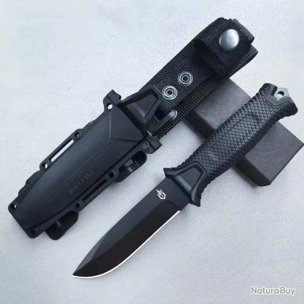 Couteau Survie L�ger Acier Inoxydable Ultra-R�sistant Etui Professionnel Chasse