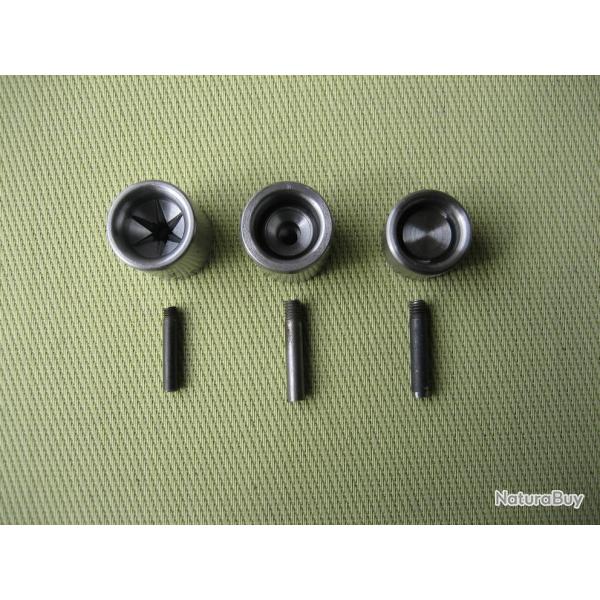 Kit 3  pi�ces pour  la confection de sertissages  �toile  parfaits en  6  plis  calibre  36  (12 mm)