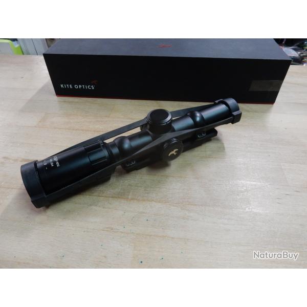 LUNETTE KITE OPTICS KITE KSP HD 2 X6I/BL/ 1-6X24 + MONTAGE NOMADE TRES BON ETAT  OCCASION