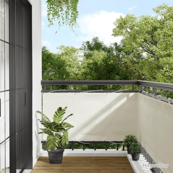 �cran de balcon cr�me 75x700 cm 100% polyester oxford