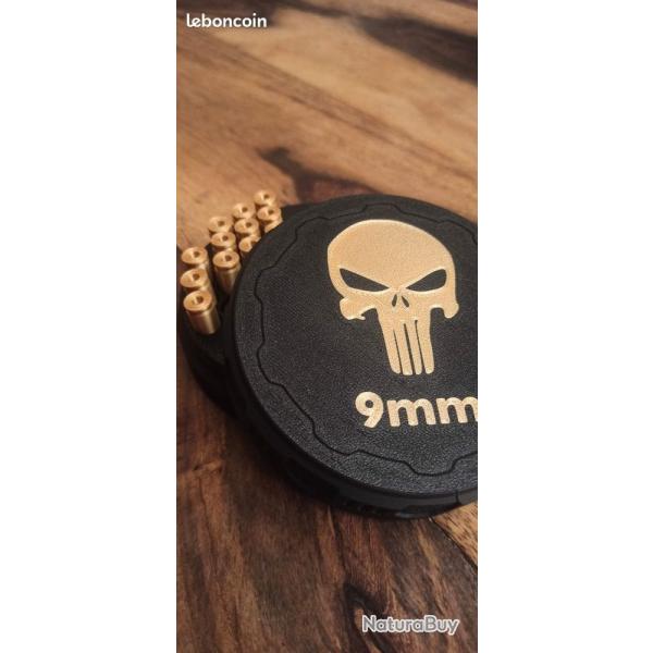 Bo�te � munitions Punisher 9mm et 9mm Parabellum, pratique et solide (Magtech Norma Geco Fiocchi)