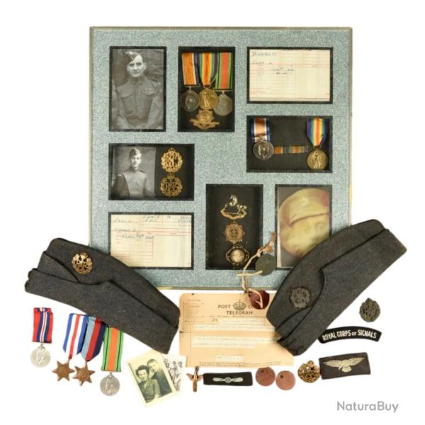 Ensemble Comm�moratif d'une Famille Britannique, ww1 / ww2