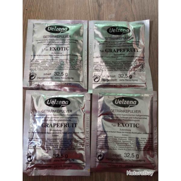 Militaria Allemand Ration MRE EPA 4x Boisson Isotonique