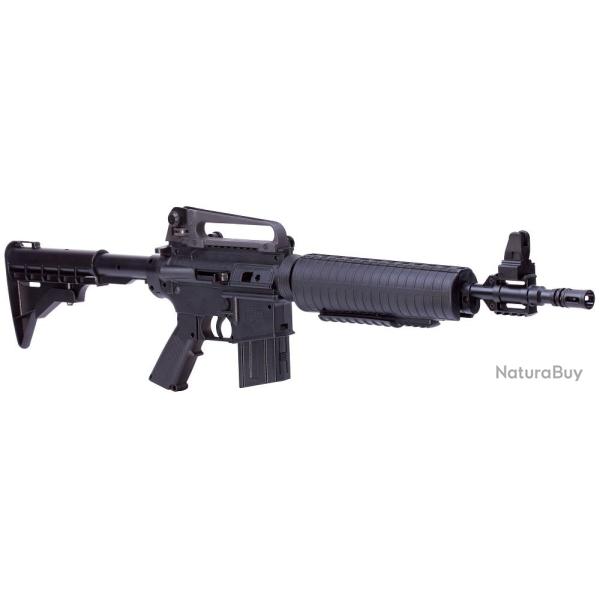 Carabine  � pompe PCP M4-177 Bbs et Plomb Cal. 4,5 mm avec Asa de Transport M16 Aluminio