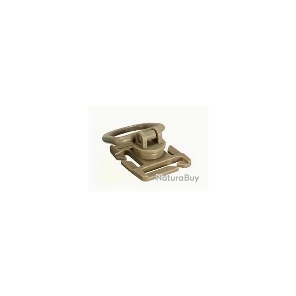 Boucle 360 Rotation D-Ring Clips MOLLE - x2 - Beige/TAN