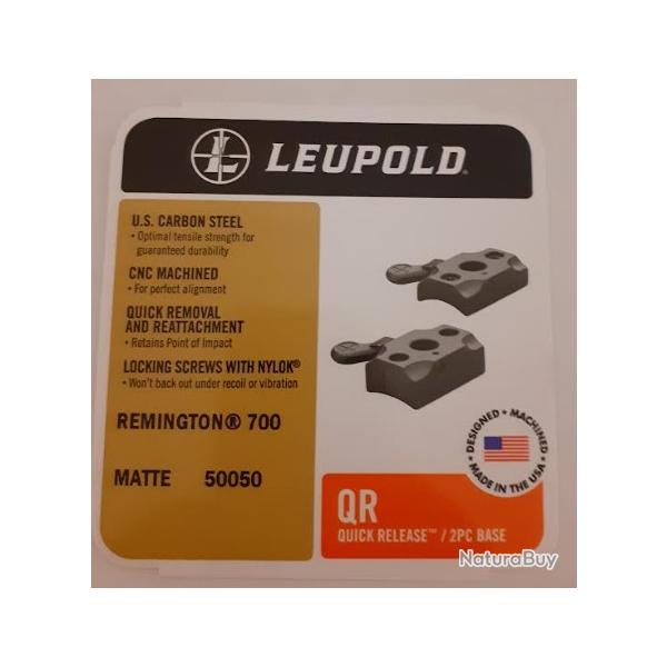 Embase LEUPOLD pour remington 700 pour colliers amovible QR