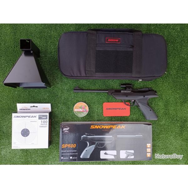 PACK-2 Pistolet + Laser Artemis SP500 Ressort  Cal. plomb de 4,5 mm , 175 m/seg. 570 Fps