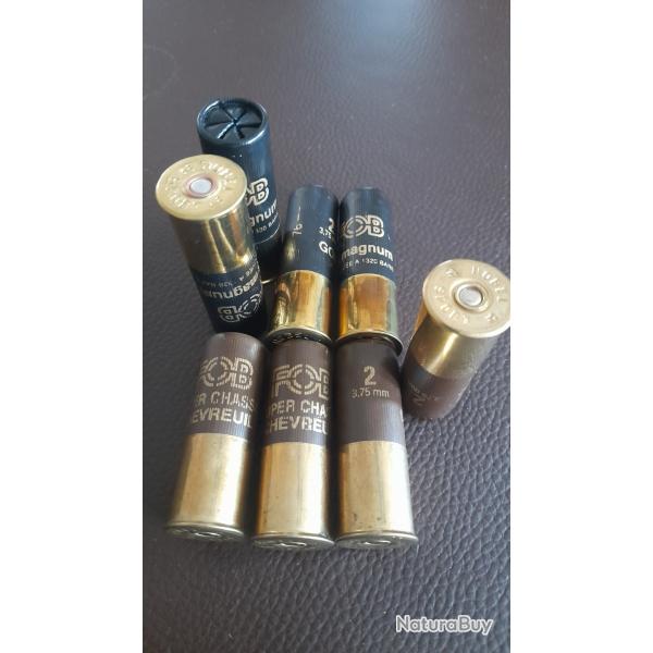 8 cartouches chevreuil