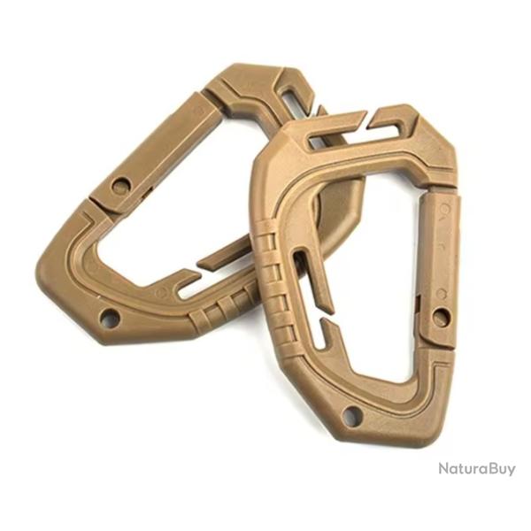 Mousqueton tactique v2 - Beige/TAN - x2