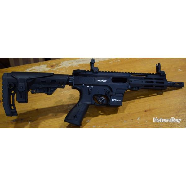 DERYA ZY9 CAL 9X19 CANON DE 18 CM BLACK LEVIER ARMEMENT TYPE AR