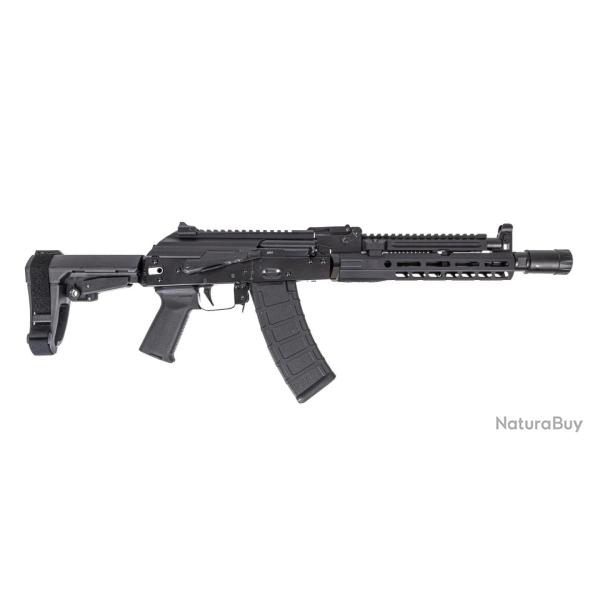 Carabine PSA AK-105 SBA-3 Pistol with PSA-SLR SOLO 9.45 Rail, ALG Trigger, Linear Comp, Hinged Dust 