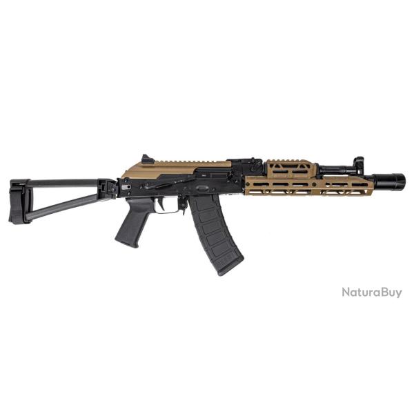 Carabine PSA AK-105 Triangle Side Folding Pistol with FDE JL Billet Rail, FDE Picatinny Railed Dust 