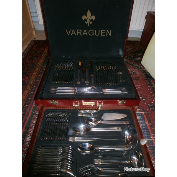 M�nag�re Varaguen inox 18/10 dor� 23 carats
