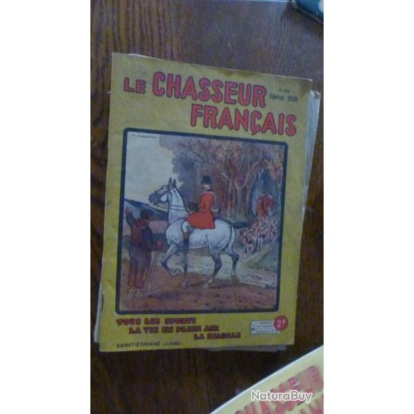 lot  :revues le chasseur franais 1938