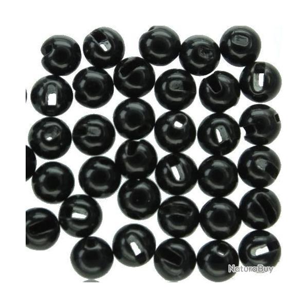 BILLES TUNGSTENE SLOT FENDUE NOIR BRILLANT DVX PAR 25 4mm