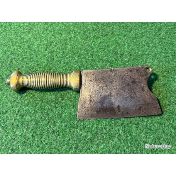 POIGN�E DE  GLAIVE  MONT�  EN FEUILLE DE BOUCHER  W W 1