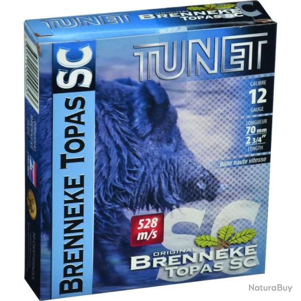 Cartouches Tunet Brenneke Topas Calibre 12/70