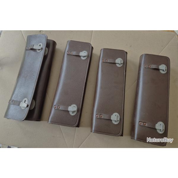 Sacoche pour optique de vis�e en cuir v�ritable de 3mm d'�paisseur, vendue � l'unit�.