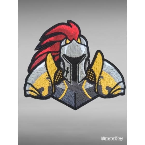 CUSSON TEMPLIER - PATCH BROD MDIVAL SCRATCH BLASON ARMURE 8 CM