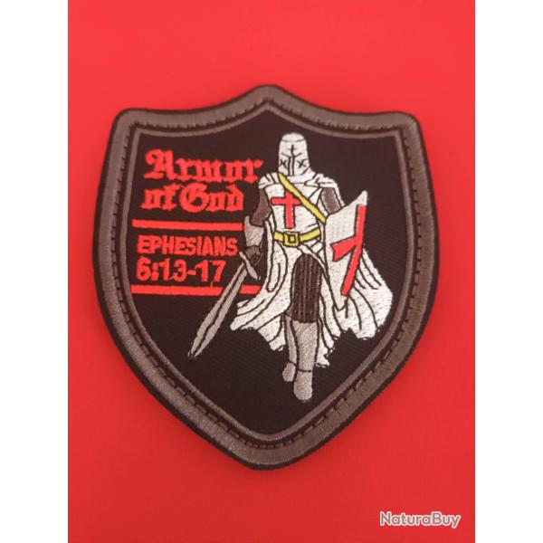 CUSSON TEMPLIER - PATCH BROD MDIVAL SCRATCH CHEVALIER DE L'ORDRE 9/8 CM COMBATTANT