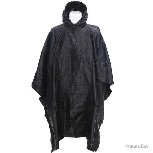 Poncho Fostex Ripstop noir