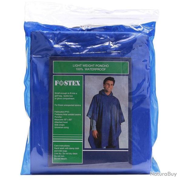 Poncho Fostex Light Weight Waterproof bleu