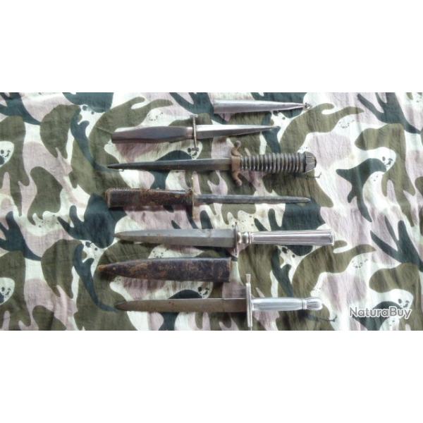 5 RARES DAGUES PIQUE COUILLE OU DE PROSTITUEE /19E?