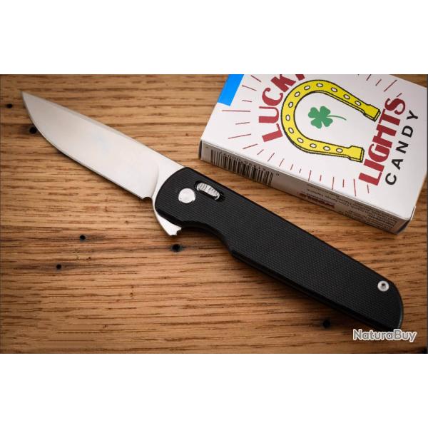 Couteau Rough Ryder Slide Lock Wharncliffe Lame Acier D2 Manche G10 Black Clip RR2720