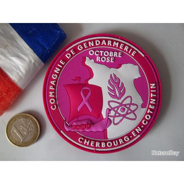 Cherbourg en Cotention �cusson collection militaire gendarmerie octobre rose
