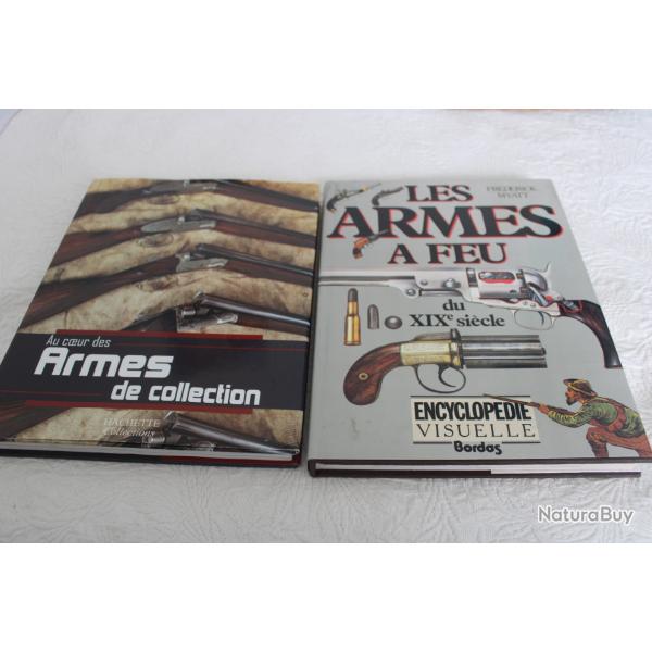 Lot 2 livres sur armes de collection
