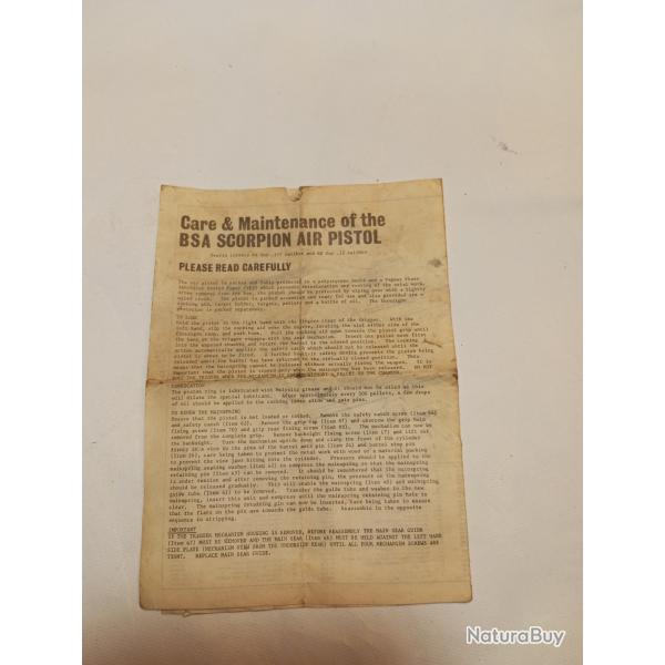 manuel bsa scorpion air pistol